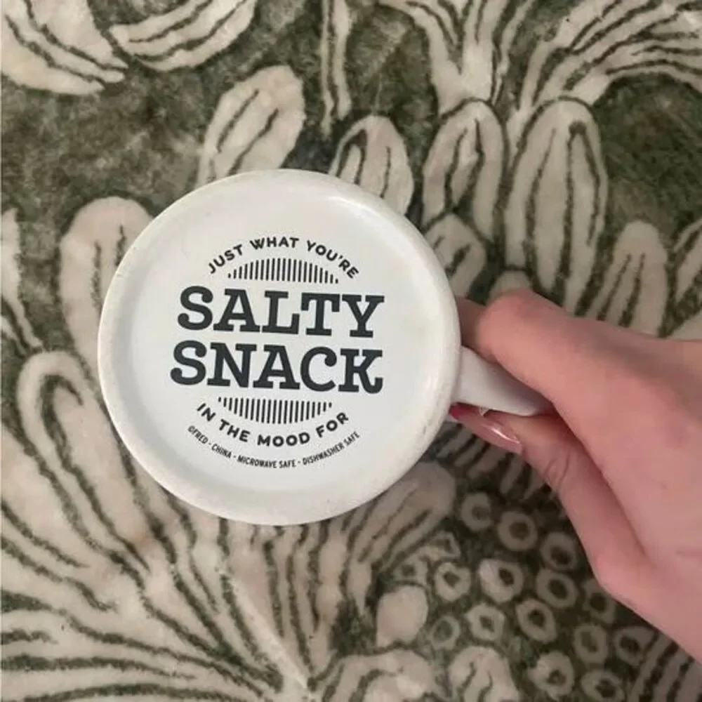 Set Of 2 FRED GRUB MUGS Sweet & Salty 8 Recipes Ceramic 12oz Novelty Coffee Mugs
